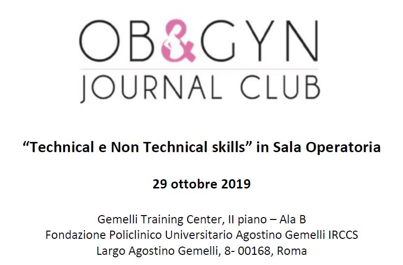 Programma “Technical e Non Technical skills” in Sala Operatoria